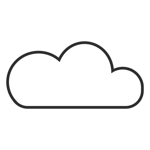 Curso de nuvem fofo Desenho PNG