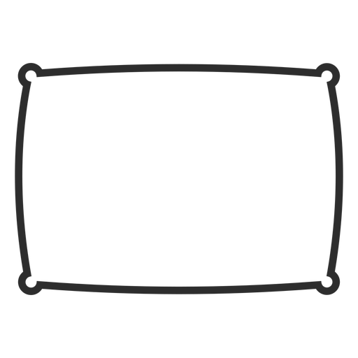 Ícone de almofada única Desenho PNG