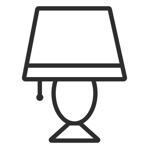 Schreibtisch Licht Strich Symbol PNG-Design