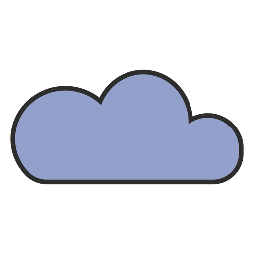 Wolken flauschiger Farbstrich PNG-Design