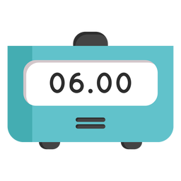Reloj despertador digital Diseño PNG