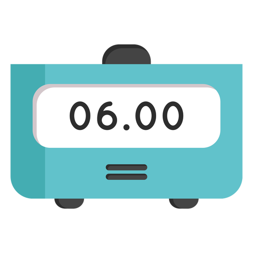Digital alarm clock PNG Design