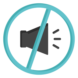 Ningún icono de ruido de color Diseño PNG