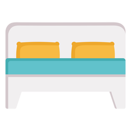 Muebles de cama doble Diseño PNG