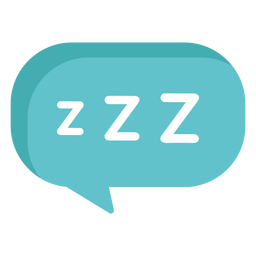 Speech bubble sleepy PNG Design