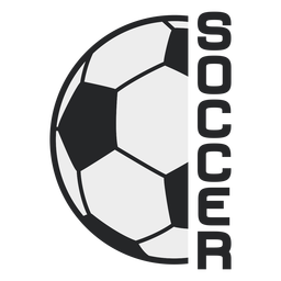 Emblema de esporte de bola de futebol Desenho PNG