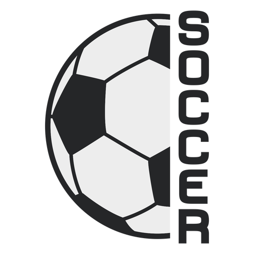 Emblema de esporte de bola de futebol