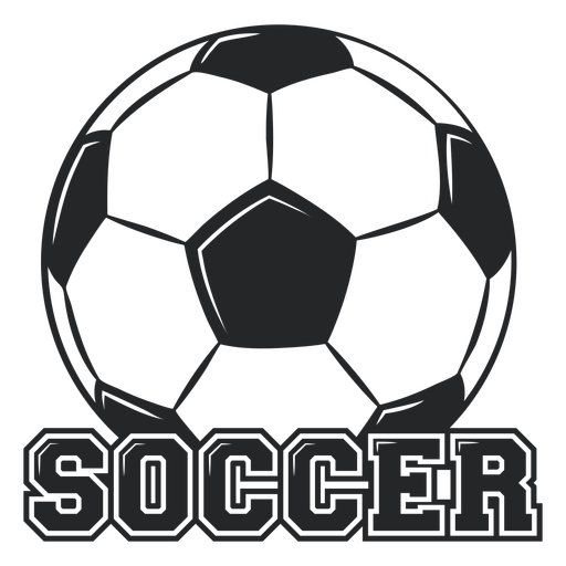 Insignia de pelota gigante de fútbol Diseño PNG