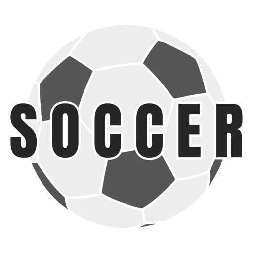 Fußball ausgeschnittenes Abzeichen PNG-Design