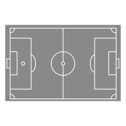 Soccer court cut-out PNG Design