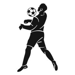 Man soccer player cut-out PNG Design