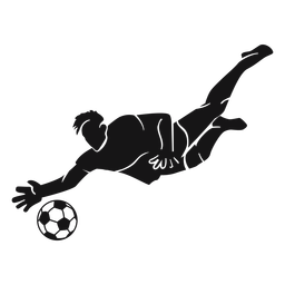 Design PNG E SVG De Homem Jogando Futebol Para Camisetas