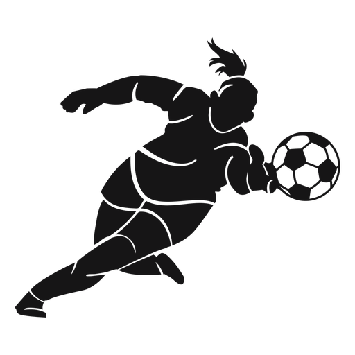 Frauenfußballspieler ausgeschnitten PNG-Design