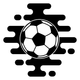 Desenho abstrato de bola de futebol Desenho PNG