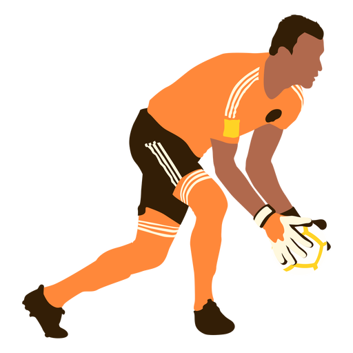 Torwartfußball flach PNG-Design