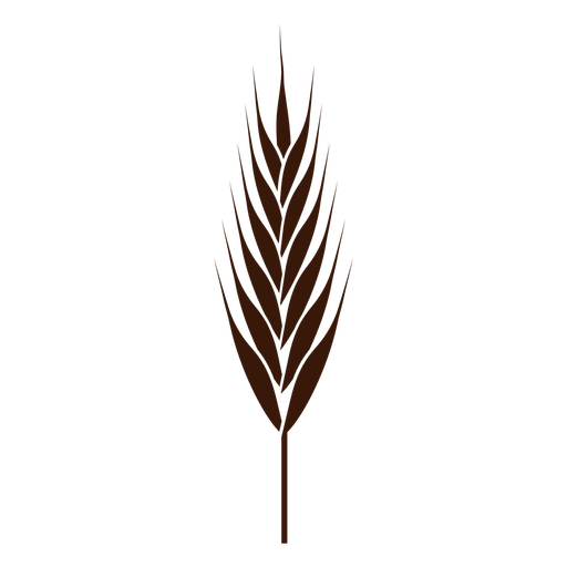 Pointy wheat spike cut-out PNG Design