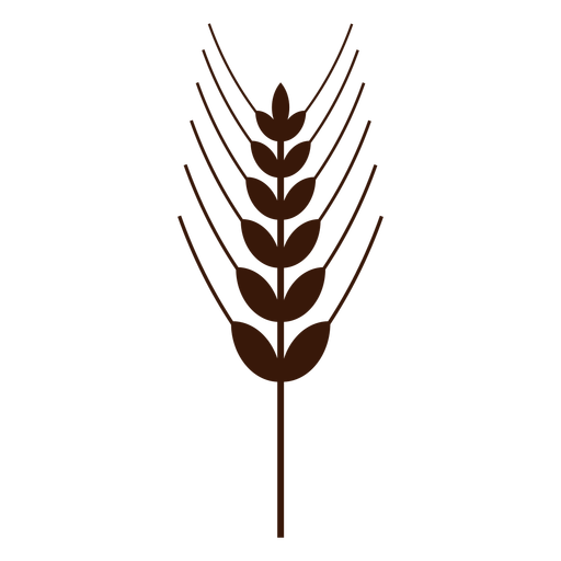 Wheat spike lines cut-out PNG Design
