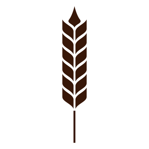 Wheat spike geometric cut-out PNG Design