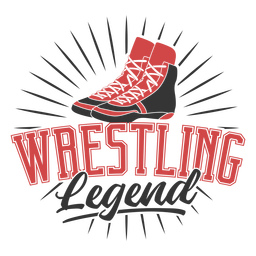 Wrestling Legende Zitat Abzeichen PNG-Design