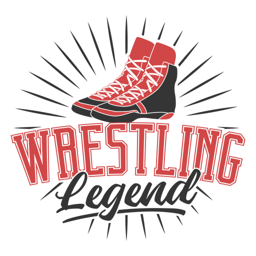 Wrestling legend quote badge PNG Design