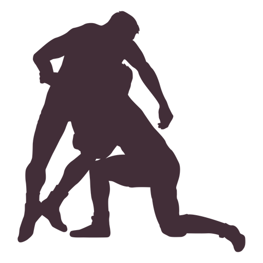 Wrestlers lock professional silhouette PNG Design