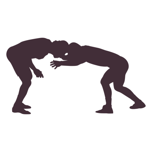 Wrestling lock silhouette PNG Design