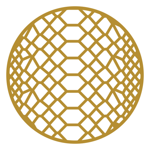 Round snake skin badge PNG Design