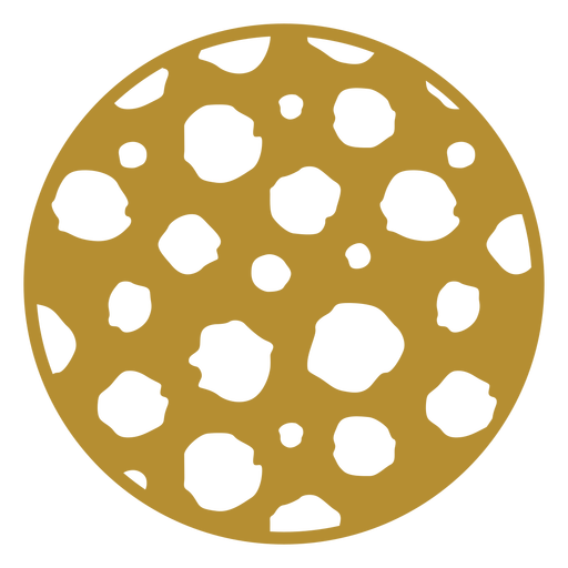 Cheetah print badge PNG Design