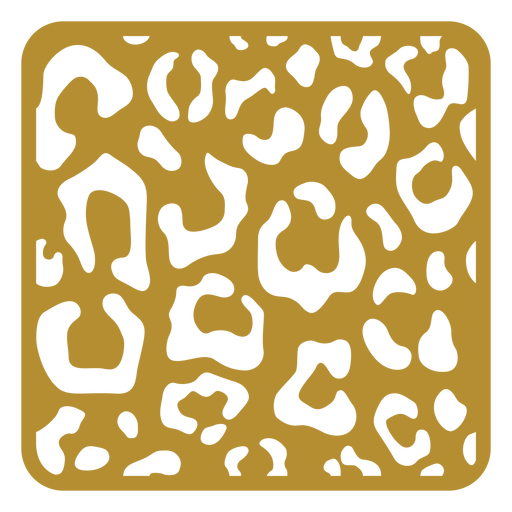 Leopard print badge PNG Design