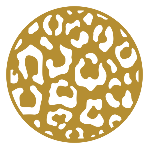 Download Round leopard print badge - Transparent PNG & SVG vector file