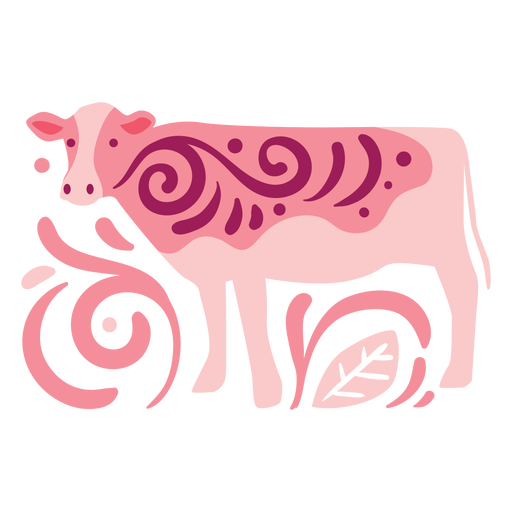 Swirly cow composition