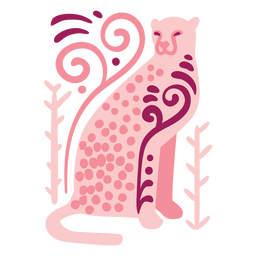 Composición de leopardo swirly