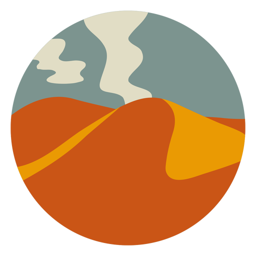 Desert mountains landscape PNG Design