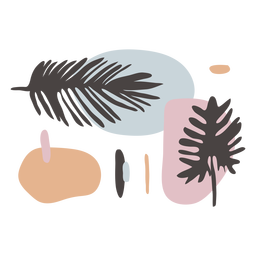Palmblätter abstrakt PNG-Design