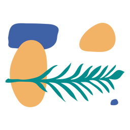Composição abstrata da natureza Desenho PNG