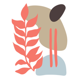 Nature leaves abstract PNG Design
