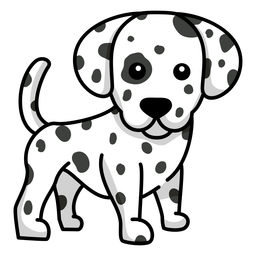 Piso perro dálmata Diseño PNG