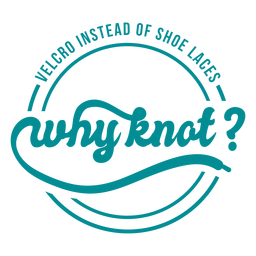 Dad joke why knot lettering PNG Design