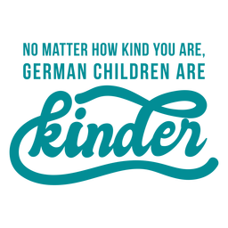 German children joke lettering German children joke lettering