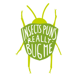 Insektenwortspiel lustiges Abzeichen PNG-Design