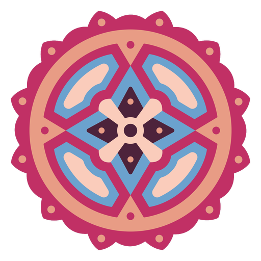 Mandala design plano Desenho PNG
