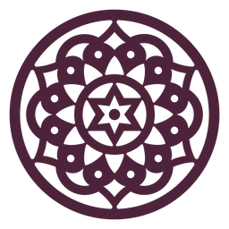 Download Round Mandala Star Shape Transparent Png Svg Vector