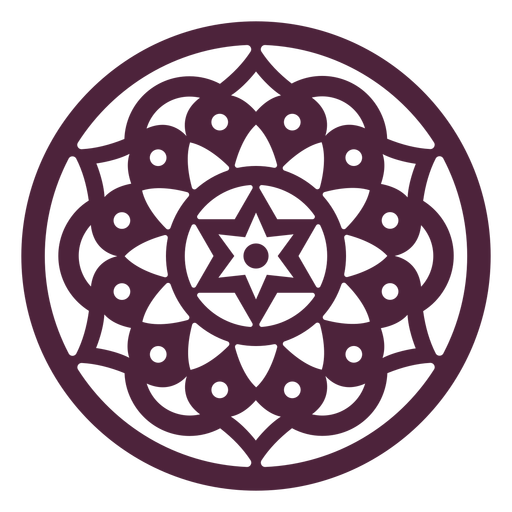 Download Round mandala star-shape - Transparent PNG & SVG vector file