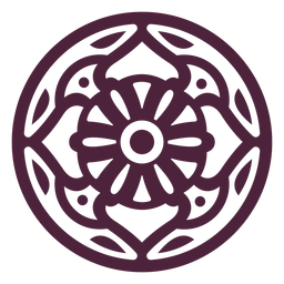 Abstract mandala cut-out PNG Design