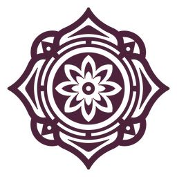 Mandala flower cut-out PNG Design Transparent PNG