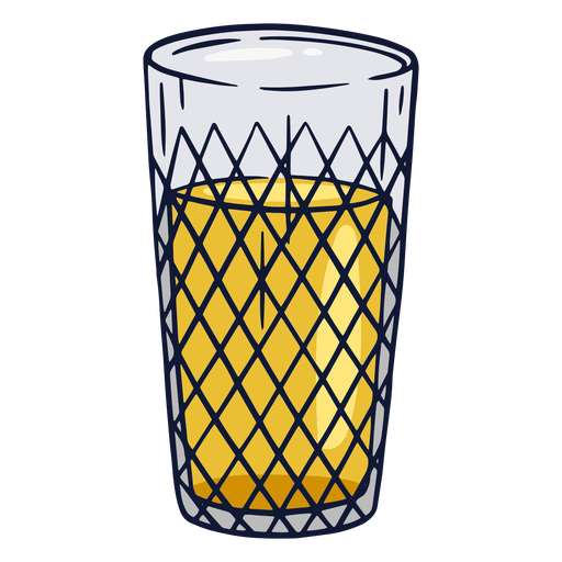 Apfelwein glass illustration