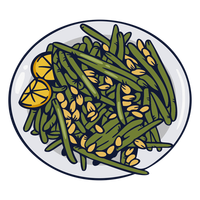 String Beans Cartoon