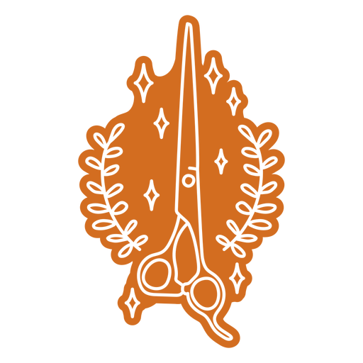 Emblema de tesoura de cabeleireiro Desenho PNG