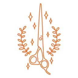 Friseur Schere streicheln PNG-Design