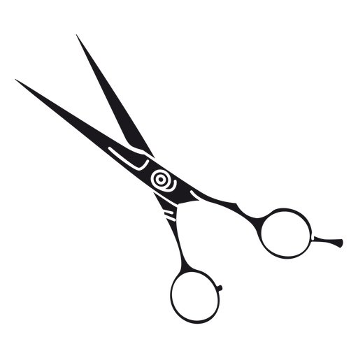 Hair cutting shears cut-out